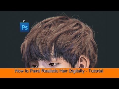 How to Paint Realistic Hair Digitally - Tutorial