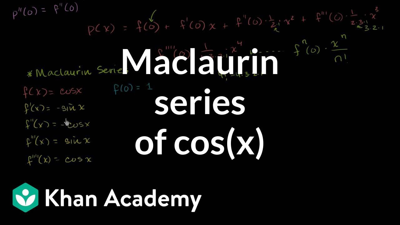 Maclaurin series of cos(x) | Series | AP Calculus BC | Khan Academy