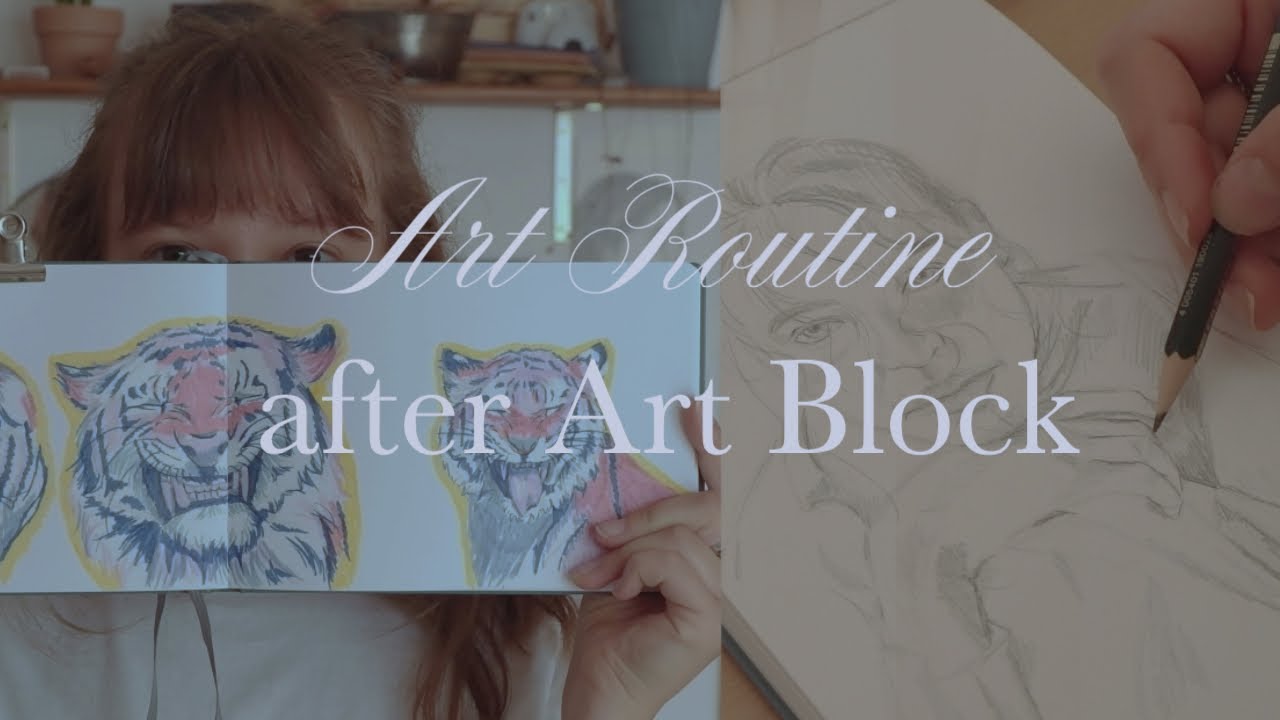 Trying to build an Art Routine after having Art Block 🖌️🎨 - YouTube