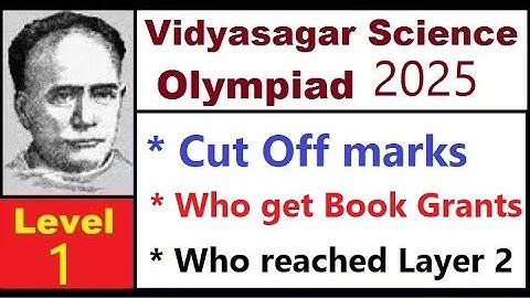#VSO169, WHO Will GET the BOOK GRANTS, Layer 1, Vidyasagar Science Olympiad 2025,