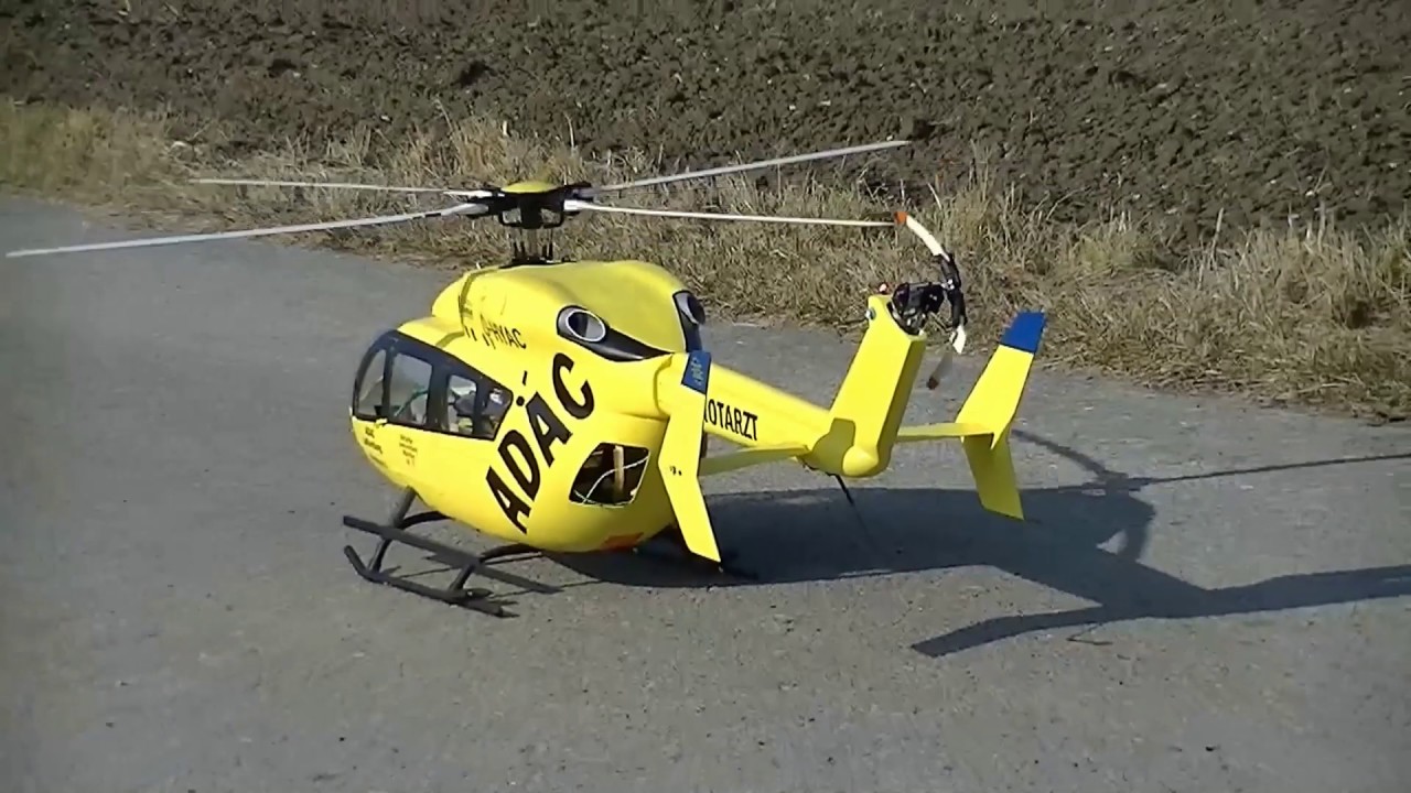 RC Scale Helicopter EC 145 600 Class and Crash