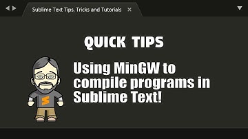 [QT06] Using MinGW to compile programs in Sublime Text