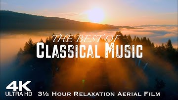 [4K] 30 Best of Classical Music 🎻 DOLOMITES Drone Mozart Bach Beethoven Grieg Chopin Tchaikovsky