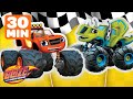 Blazing Monster Machine Race! 🏁 w/ Blaze, Crusher &amp; Zeg | Blaze and the Monster Machines