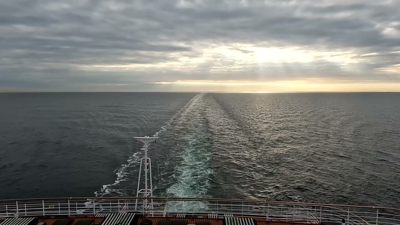 ASMR | Cruise Ship Deck Ocean View | Sound Ambience