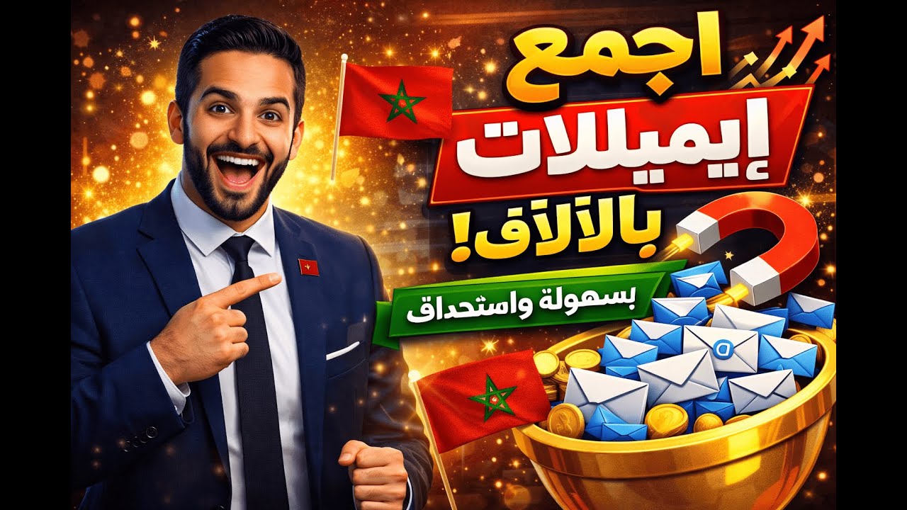 ⚡ من 0 إلى آلاف الإيميلات المغربية المستهدفة خطوة بخطوة 