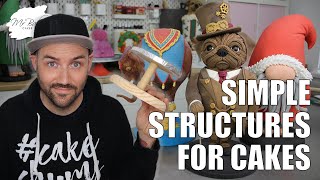 Getting to Grips with Simple Cake Structures | Structuring a Gravity-Defying Character Cake | Minion