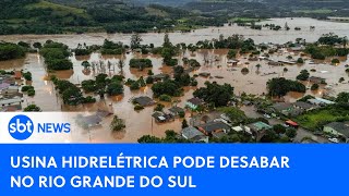 🔴SBT News na TV: Risco de desabamento de usina força evacuação de moradores no RS