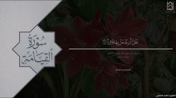 تلاوة عراقية خاشعة لـ سورة القيامة للقارئ ماجد الحازمي | من فروض شهر صفر ١٤٤٥هـ