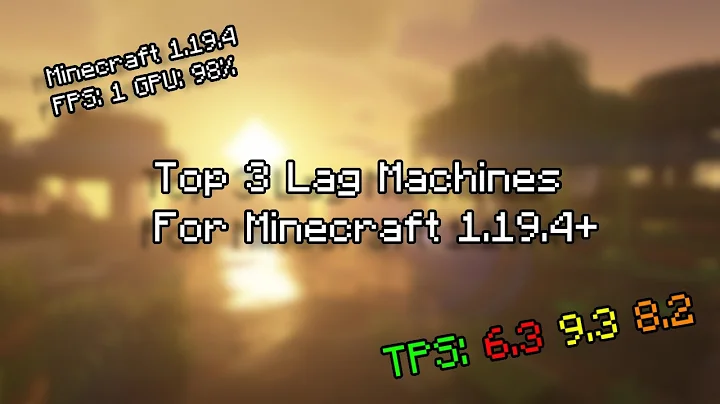 Top 3 Lag Machines For Minecraft (Tutorial) 1.19.4-