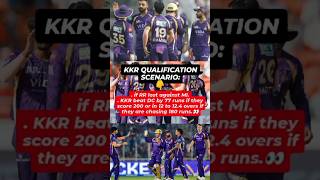 KKR ka qualification itna mushkil… lag raha hai calculator bhi resign de dega 😭💜🔥#playoffs #kkr