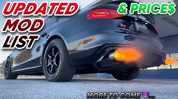 B8.5 Audi S4 Mod List & Cost UPDATE!