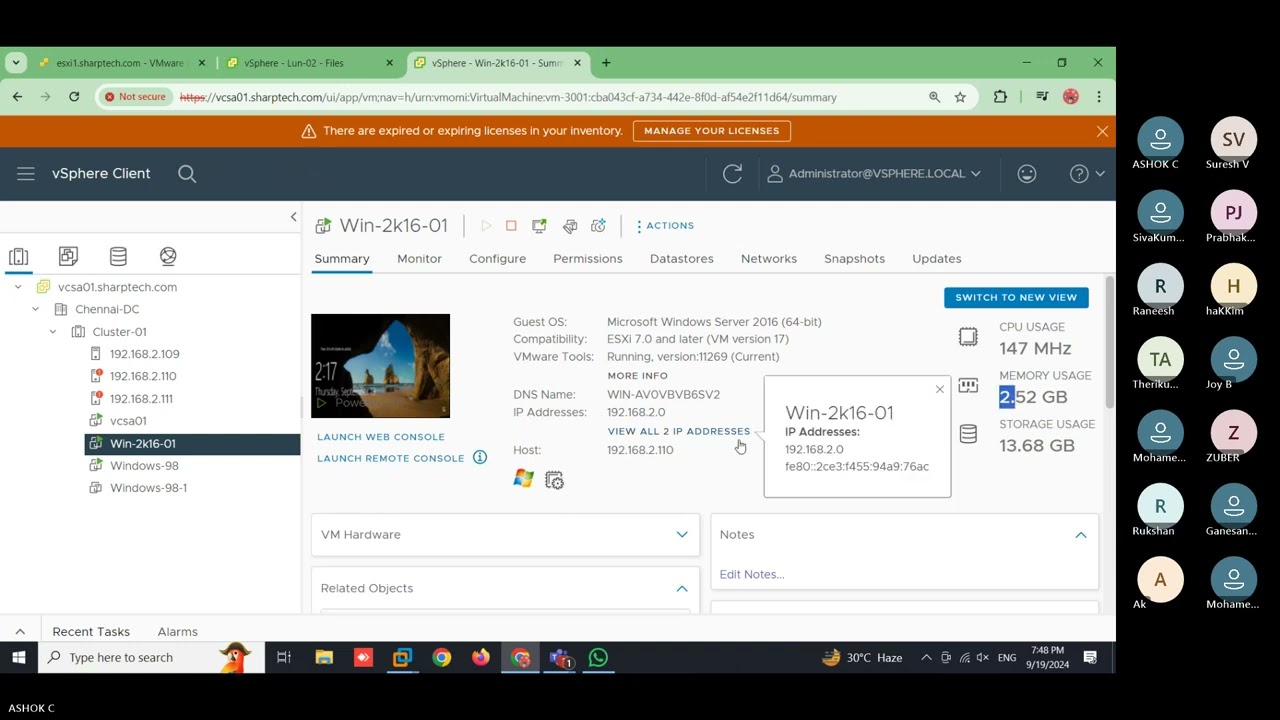 Unable to power on the Virtual Machine Problems and solutions in Tamil | VM Troubleshooting