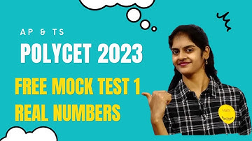 Polycet 2023 Free Mock test | Practice test| Telangana |AP