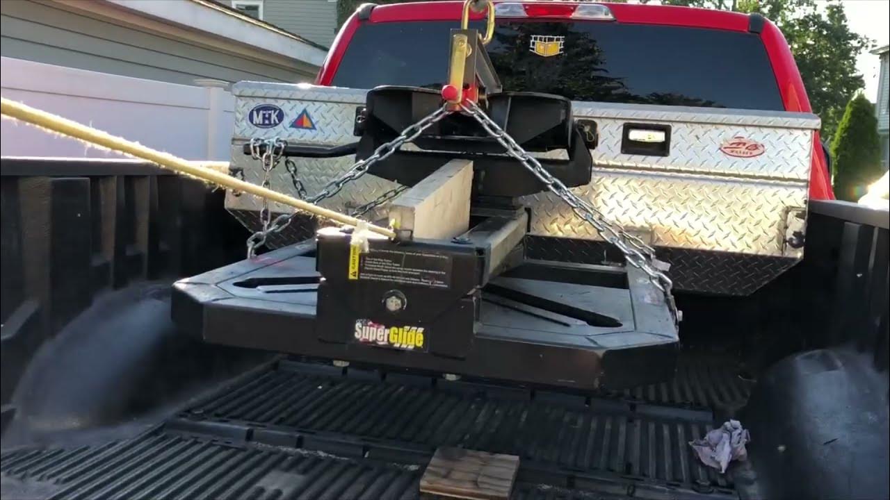 5th Wheel Hitch Removal with Engine Hoist/Crane with Load Leveler YouTube