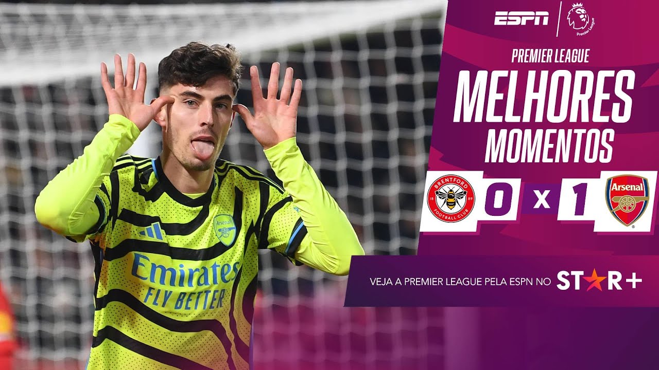 Arsenal é pressionado, mas vence com gol de Havertz no final e assume a liderança da Premier League