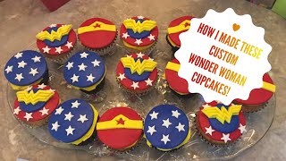 Wonder Woman Cupcakes Made By Talias Tasty Treats