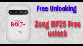 How to unlock Zong MF25 Free