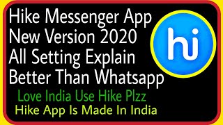 Hike Messenger App New Version all Setting and Features Explain || Hike Latest Tricks in hindi screenshot 2