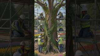 Making a Massive Artificial Tree in a Flower Field! 🤯🌳 | Masterpiece Art