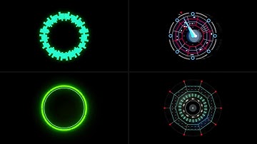 Cyberpunk HUD Circles for After Effects