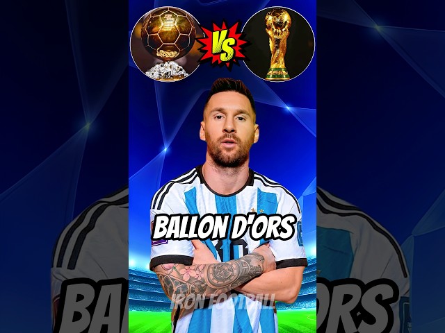 Ballon d'Or or World Cup? Ronaldo Asks Messi class=
