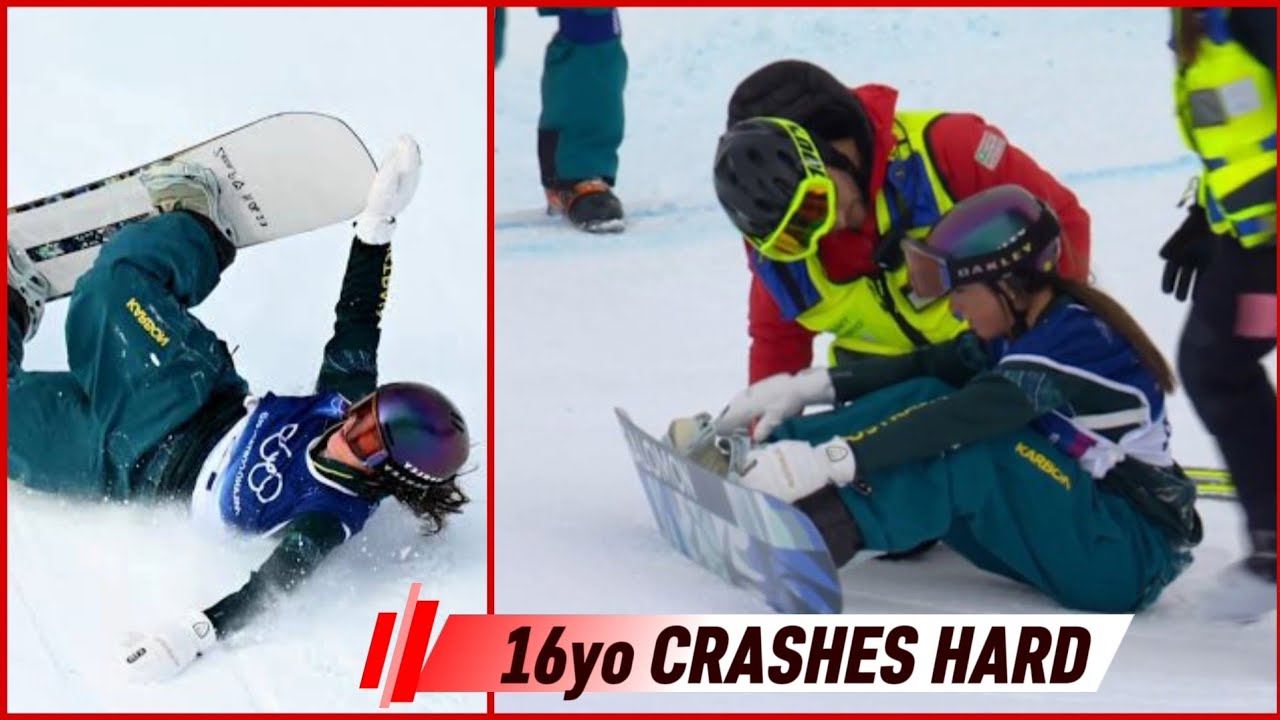 Ally Hickman Heavy Nasty Snowboard Crash at 2026 Olympics – Teen Gets