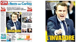Macron "The Invader" : Italian papers lash out at France over border row