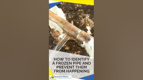 How to Find Frozen Pipes in Your Home | Quick Tips! #waterdamagerestoration #frozenpipes
