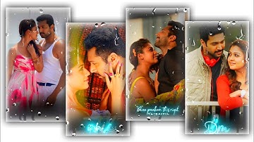 Rain drop love lyrics Video Editing Kinemaster Tamil | Rain effect video editing | Luna Tech Tamil
