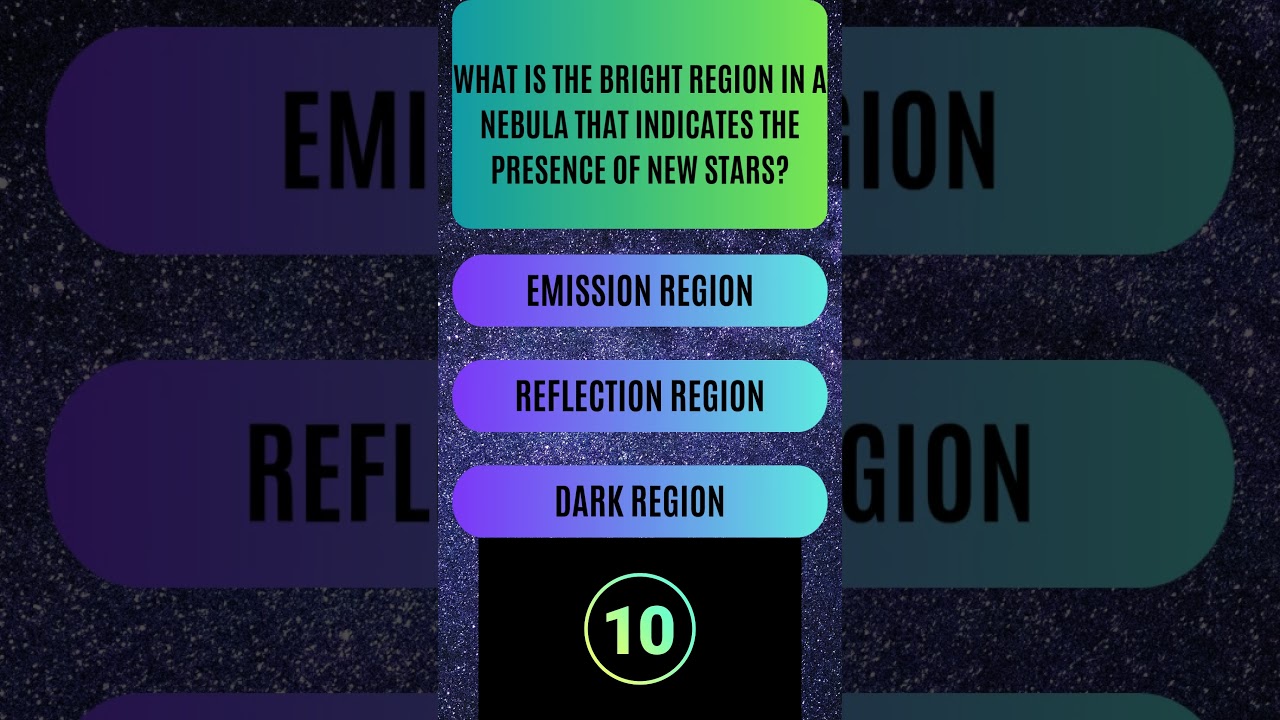 What is the bright region in a nebula that indicates the presence of new stars ?