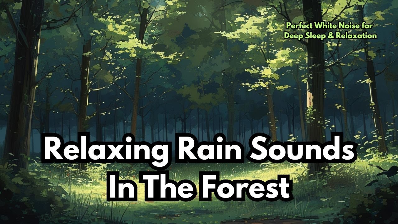 Relaxing Rain Sounds in the Forest | Perfect White Noise for Deep Sleep ...