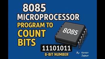 8085 programs Number of ones in 8-bit number