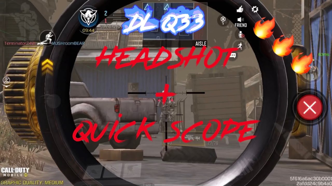 Fastest Quick Scope and Headshots Movements with DL Q33 🔥🔥🔥| CODM - YouTube