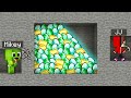 JJ Mine VS Mikey Tunnel Survival Battle in Minecraft Challenge (Maizen Mizen Mazien) Parody