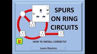 SPUR ON RING CIRCUIT. Learn about connecting spurs to an electrical socket ring circuit