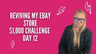 Reviving My eBay Store $1,000 Challenge - Day 12