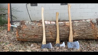 Head to Head- Helko Tasmanian, FSS Boys Axe, and Woodcraft Pack Axe