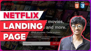 Netflix Landing Page using HTML & CSS | Full Stack Web Development