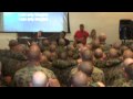 Singing i can only imagine at the marine bootcamp