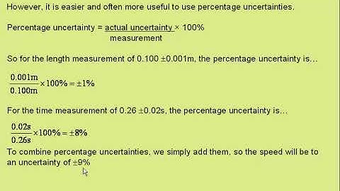 combining uncertainties