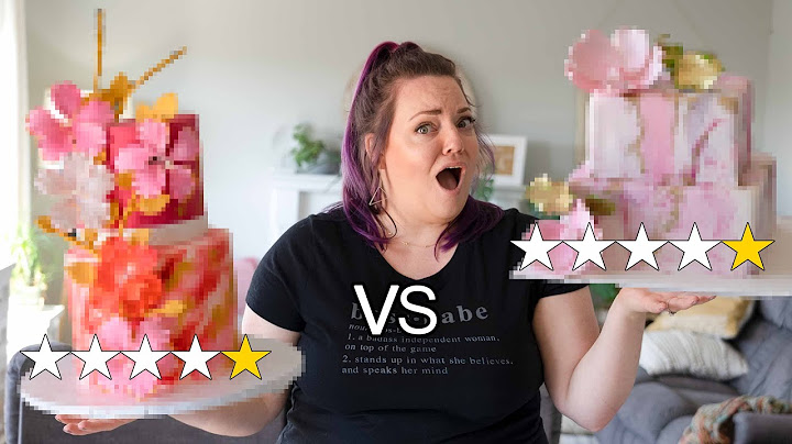I Ordered WEDDING Cakes from 1 VS 1 STAR BAKERIES!
