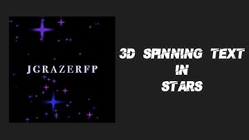 3D Spinning Text in Stars on VideoStar | mars.edit