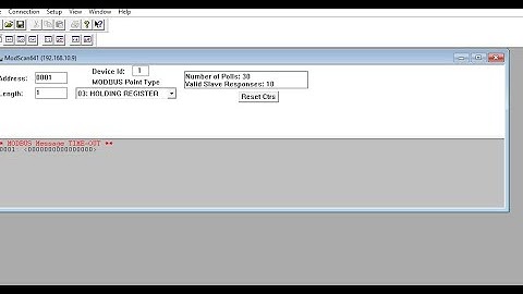 MODBUS TCP CP COMMUNBICATION TROUBLESHOOTING PROCEDURE