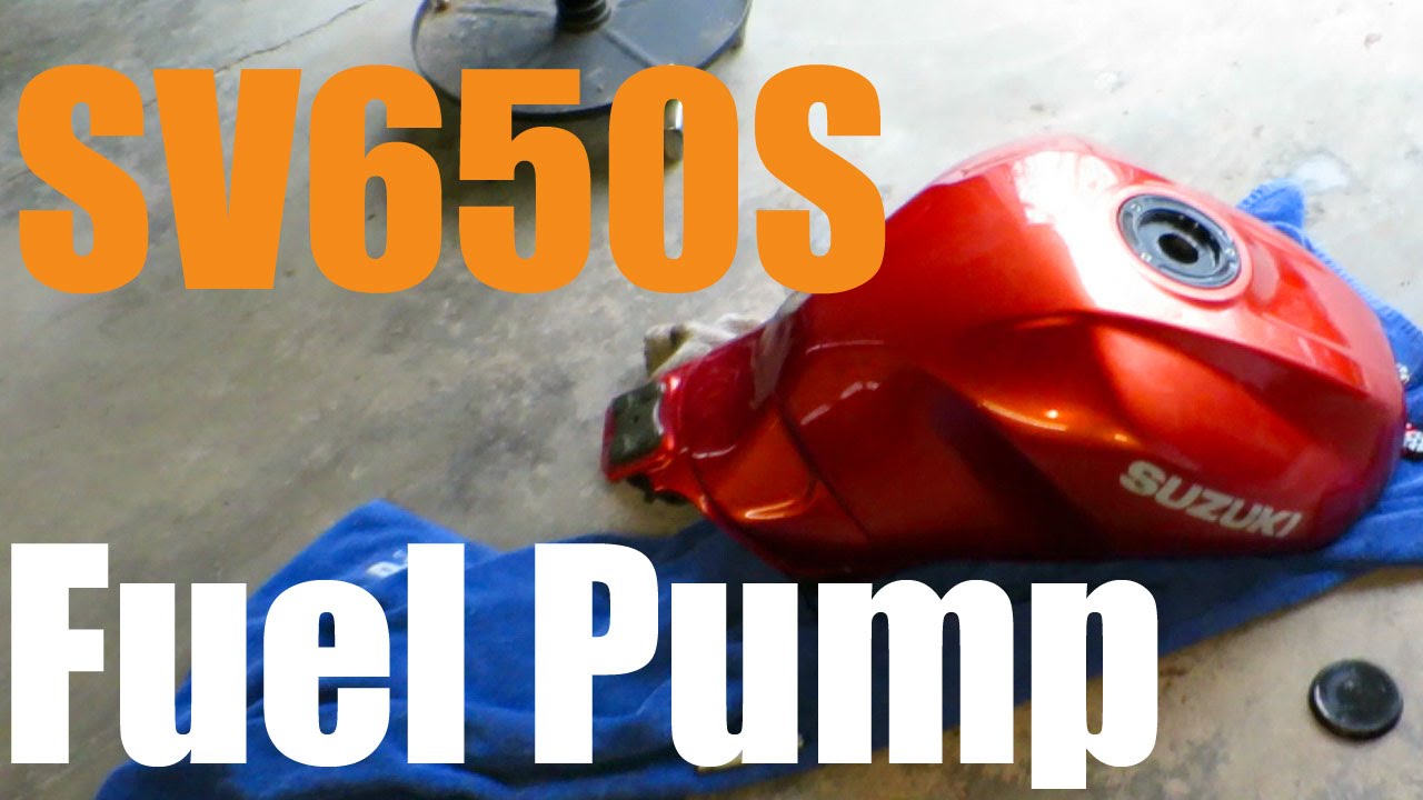 SV650S Motorcycle Fuel Pump Replacement YouTube