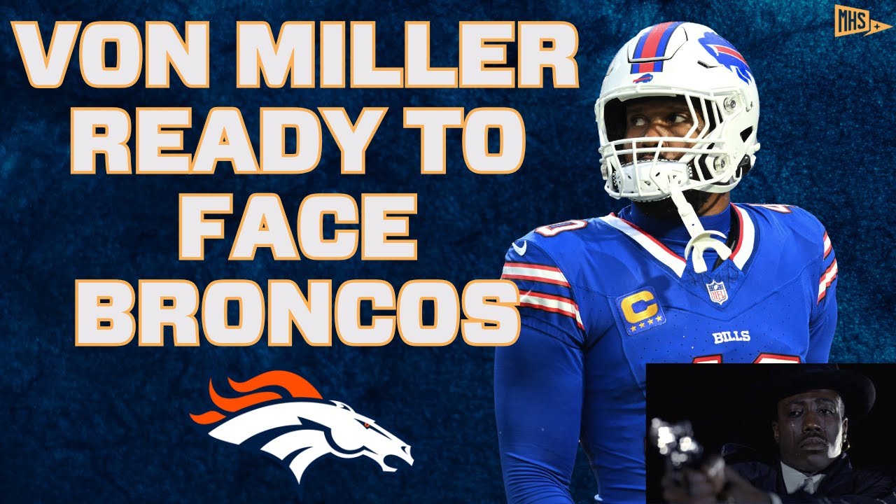 Von Miller REACTS to facing Denver Broncos in the Playoffs - YouTube