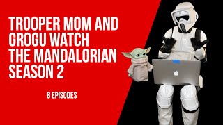 Trooper Mom and Grogu watch The Mandalorian Season 2