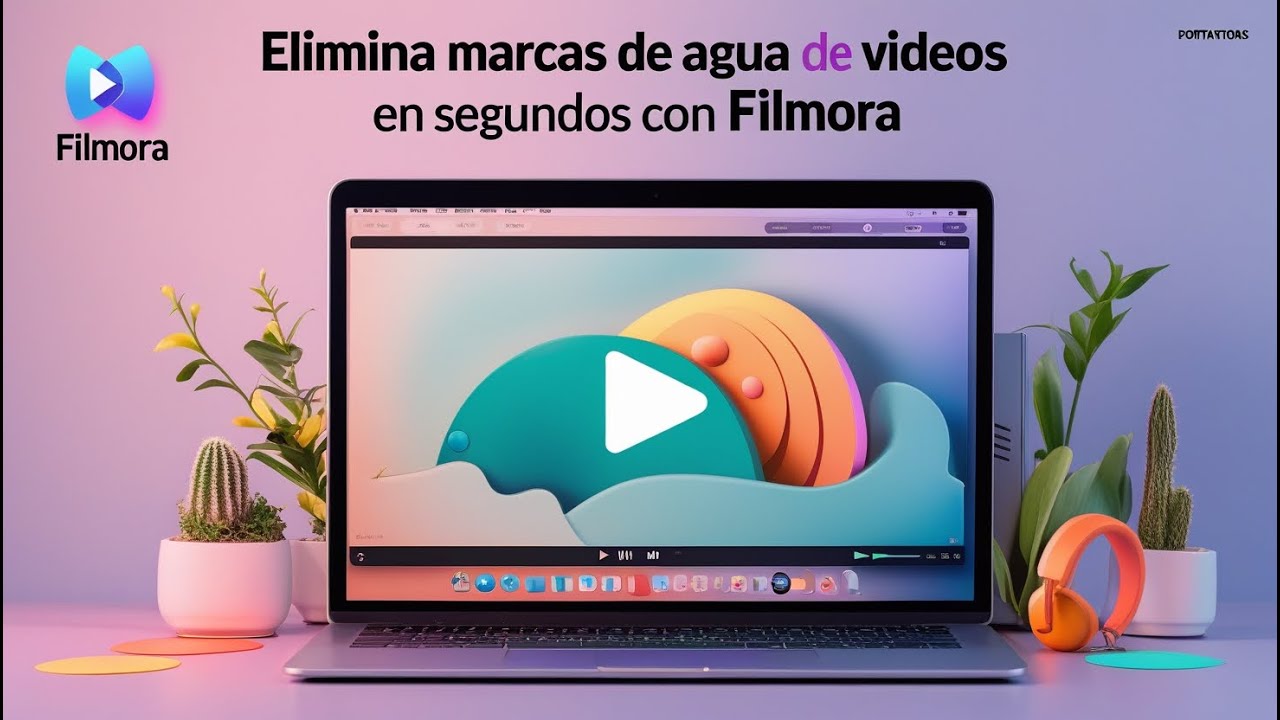Como quitar y eliminar la marca de agua de cualquier VIDEO con Filmora