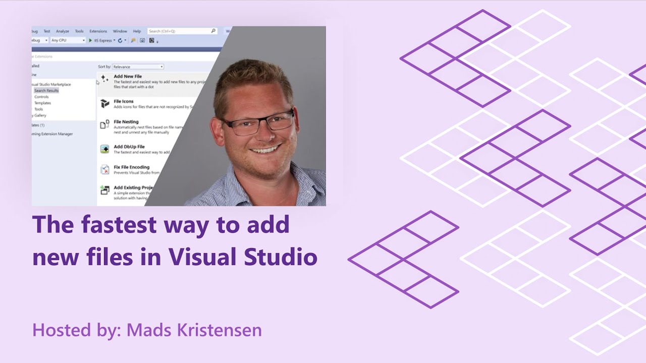 The fastest way to add new files in Visual Studio - YouTube