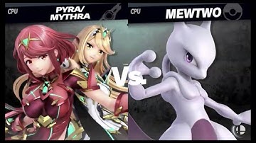 Super Smash Bros. Ultimate - Pyra/Mythra VS Mewtwo